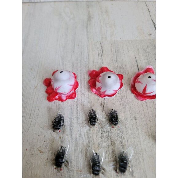 Halloween spider ring fly eyeball bat toothpick party accessories - Picture 6 of 9